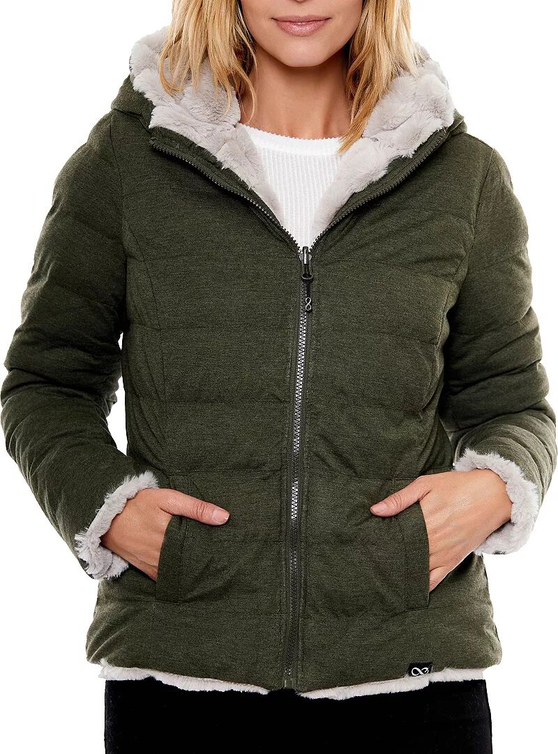 Женская стеганая куртка 2-в-1 с молнией во всю длину Be Boundless с термозамком и капюшоном страпон boundless silicone smooth probe 6in