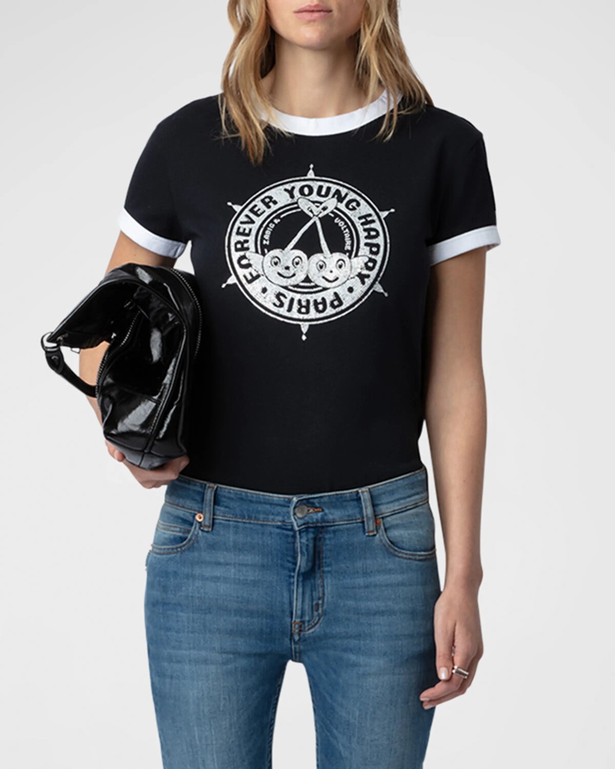 

Футболка Walk Diamante Insignia Zadig & Voltaire, цвет Noir