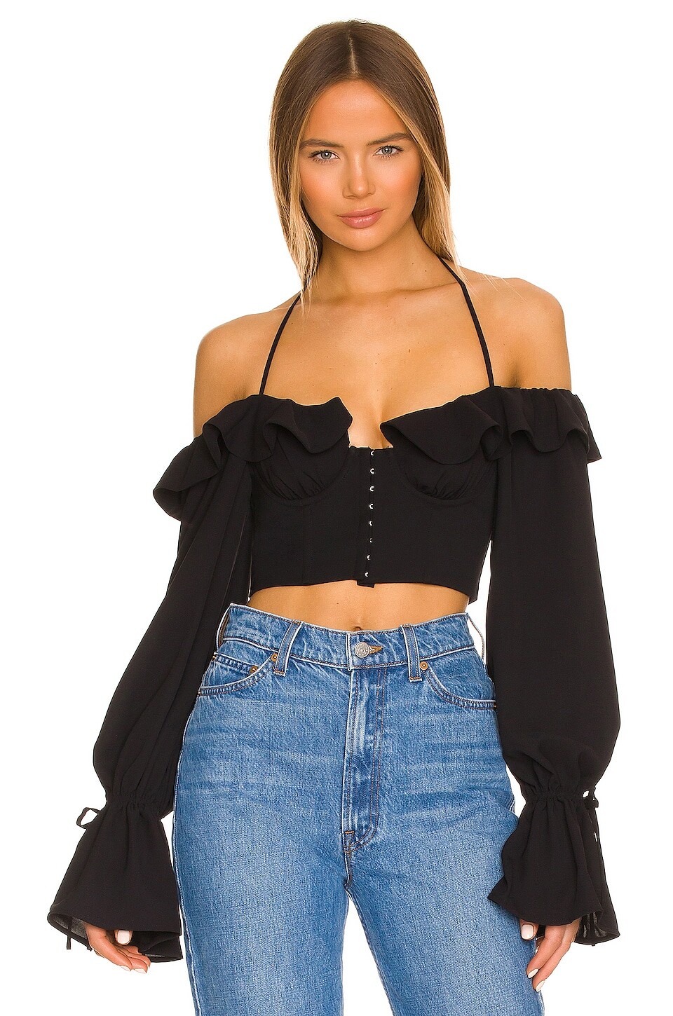 

Топ MAJORELLE Stefano Bustier, черный