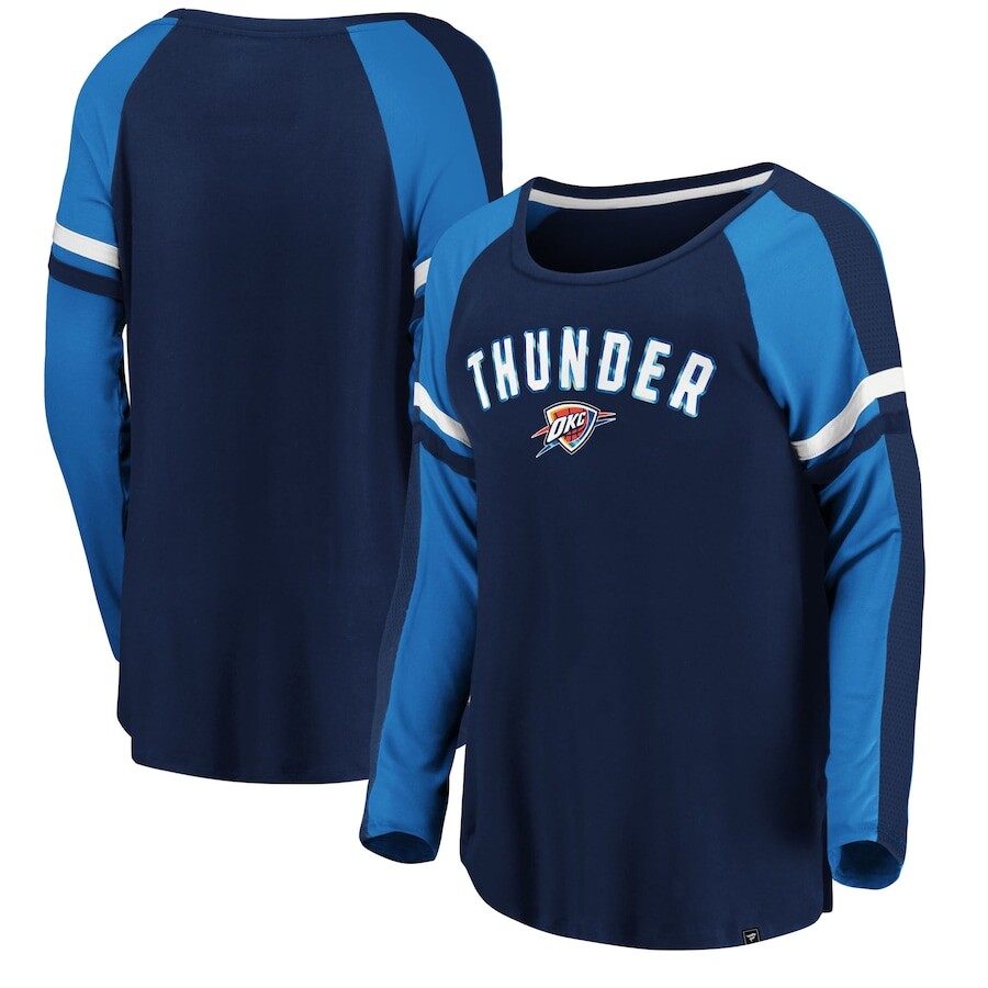 

Футболка с длинным рукавом Fanatics Branded Oklahoma City Thunder, серый