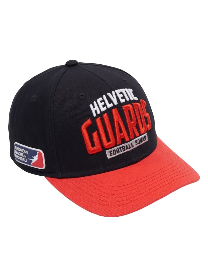 

Бейсболка DEF Snapback, цвет jet black/tomato