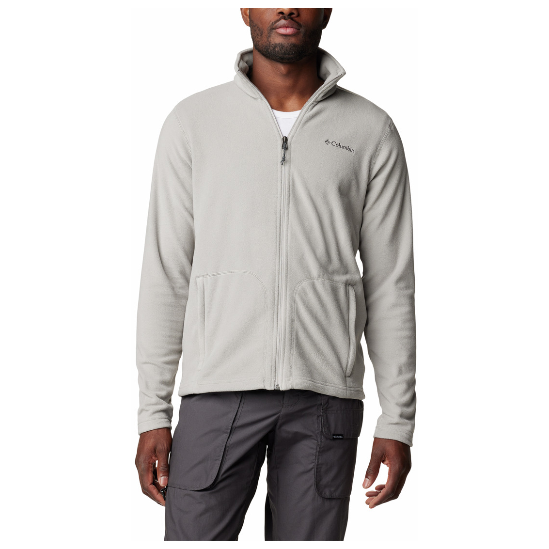 Флисовая жилетка Columbia Fast Trek Light Full Zip Fleece, цвет Flint Grey толстовка мужская columbia trek full zip hoodie черный