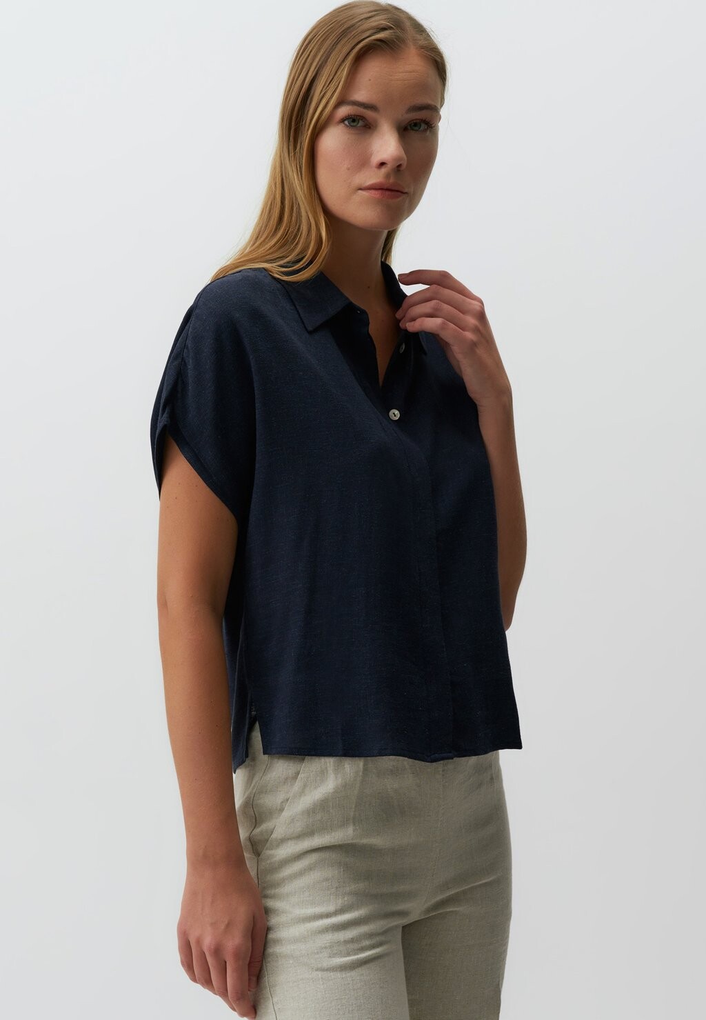 

Рубашка Short Sleeve Jimmy Key, темно-синяя