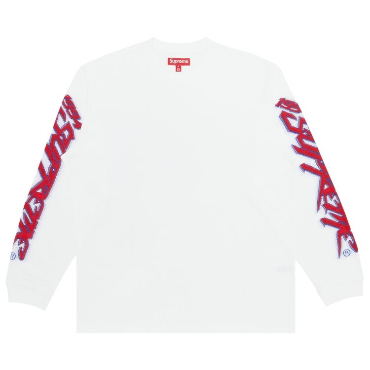 

Топ Supreme Racing Intarsia Long-Sleeve 'White', белый