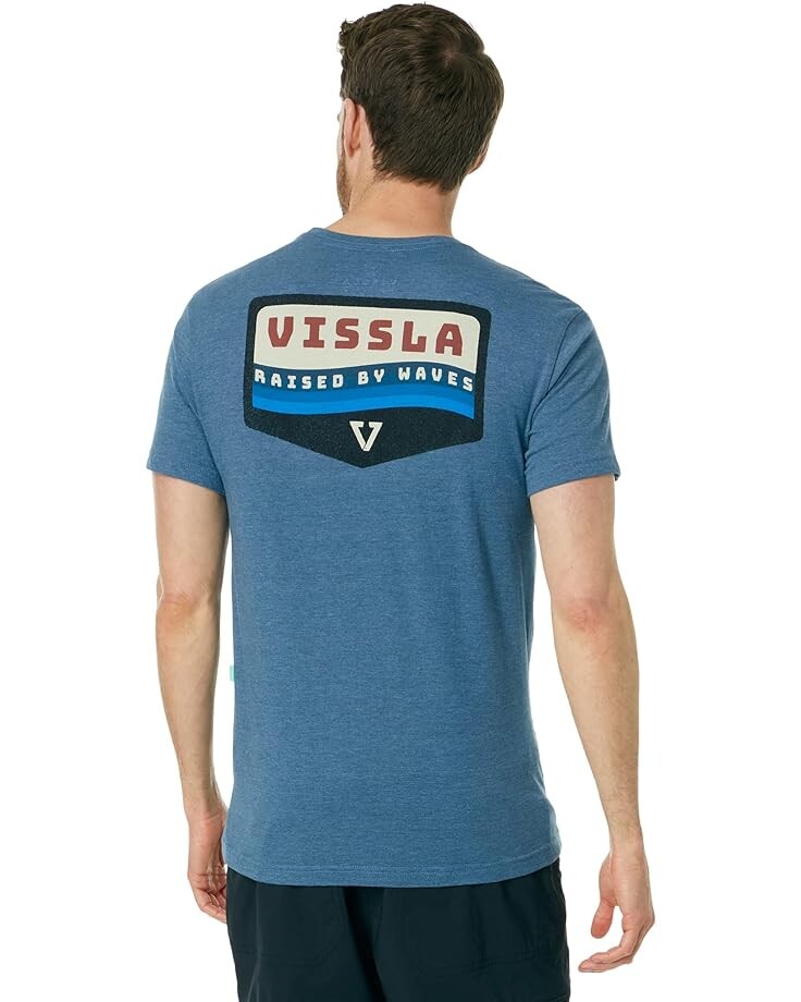 

Футболка VISSLA Wavy Heather Short Sleeve Tee, цвет Midnight Heather
