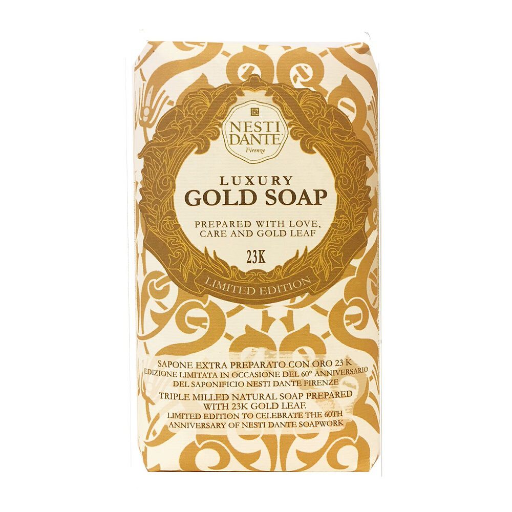 мыло nesti dante luxury gold body cleanser 150 гр Туалетное мыло Nesti Dante Luxury Gold Soap, 250 гр