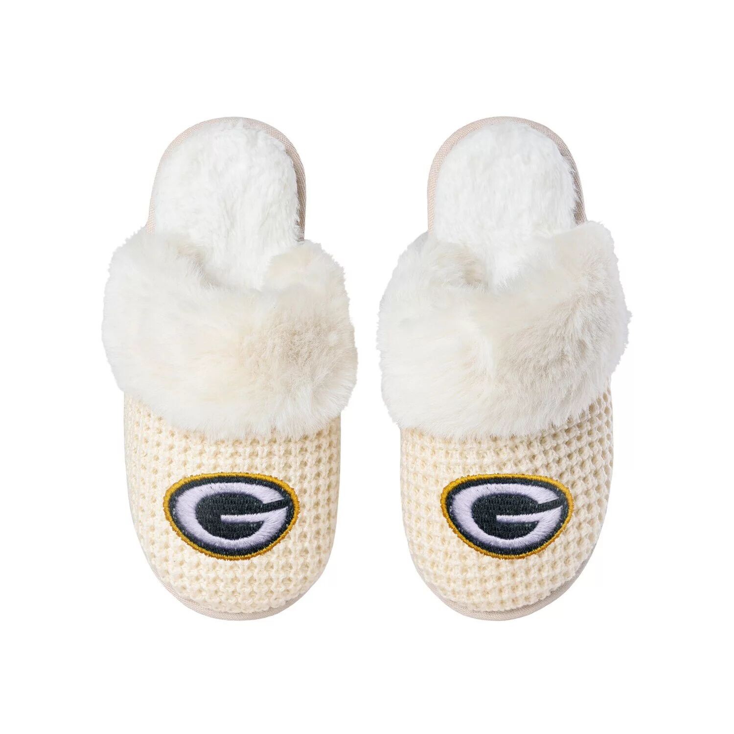 

Женские тапочки с открытой спиной FOCO Green Bay Packers