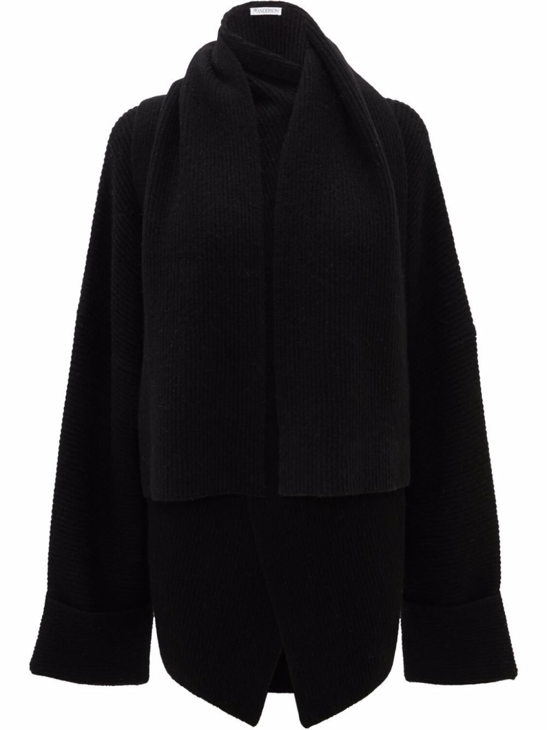 

Кардиган оверсайз с драпировкой JW Anderson, черный