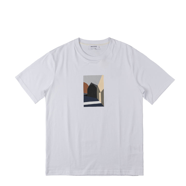 Футболка Johannes Collage Tee Norse Projects, белый