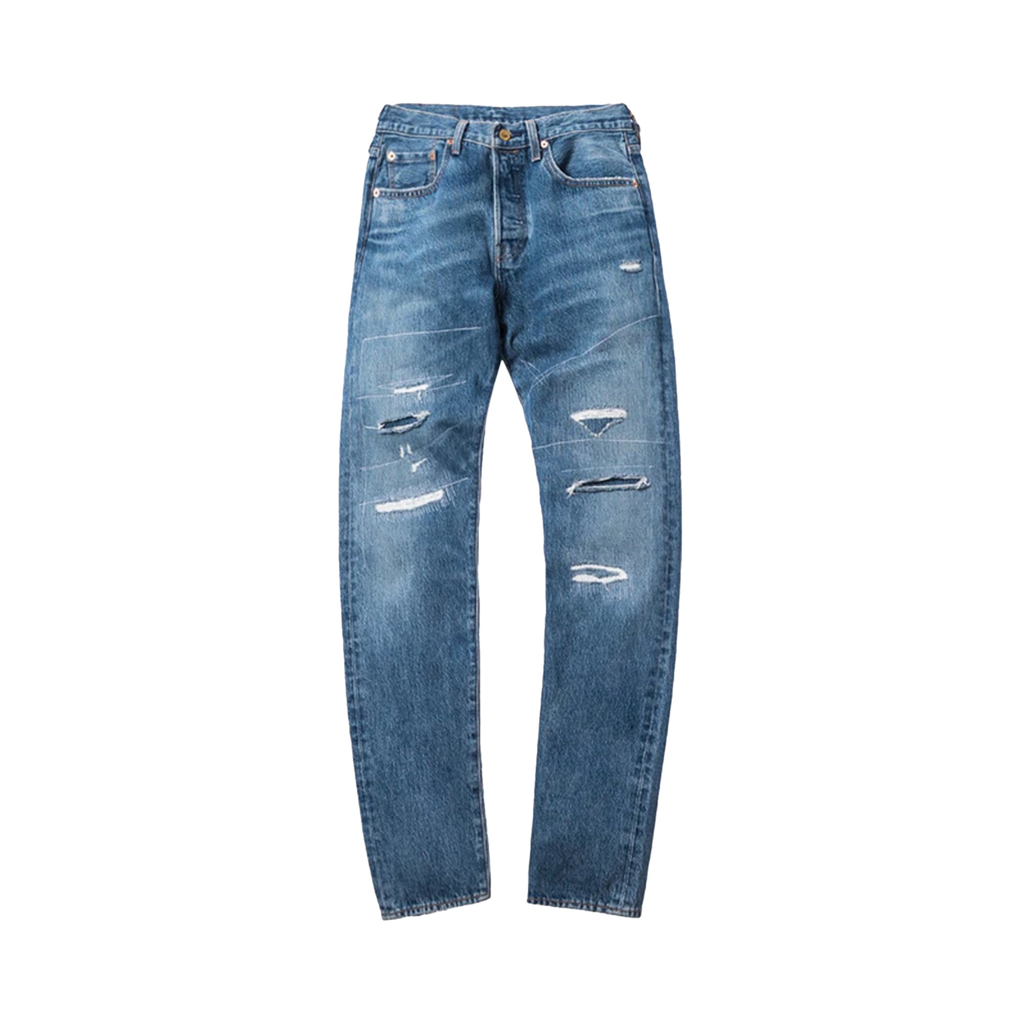 Джинсы Kith For Levis Strawberry Fields 501, цвет Washed Blue