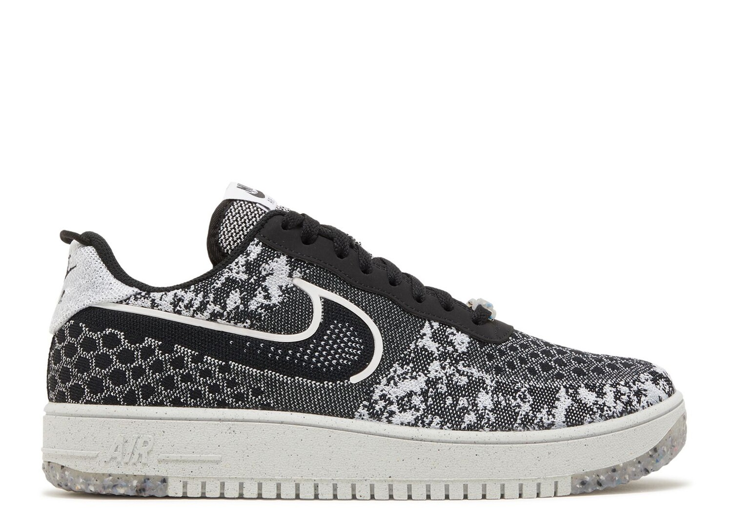 

Кроссовки Nike Air Force 1 Crater Flyknit Next Nature 'Black White', черный