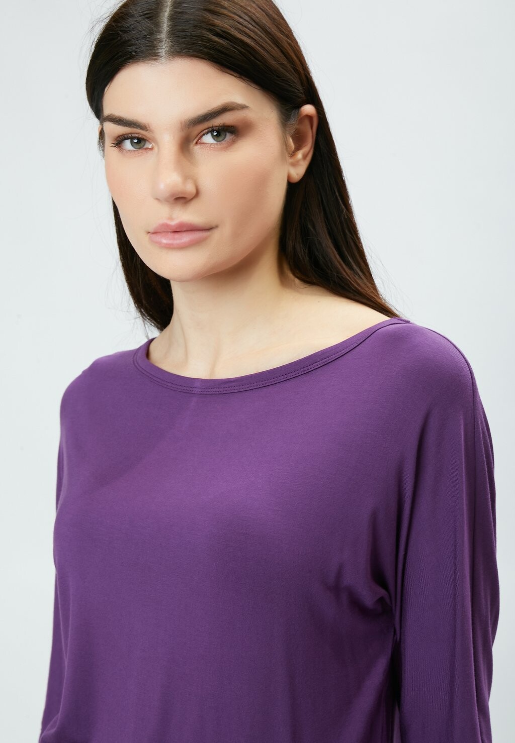 

Топ с длинными рукавами BATWING SLEEVED TEE INFLUENCER, фиолетовый