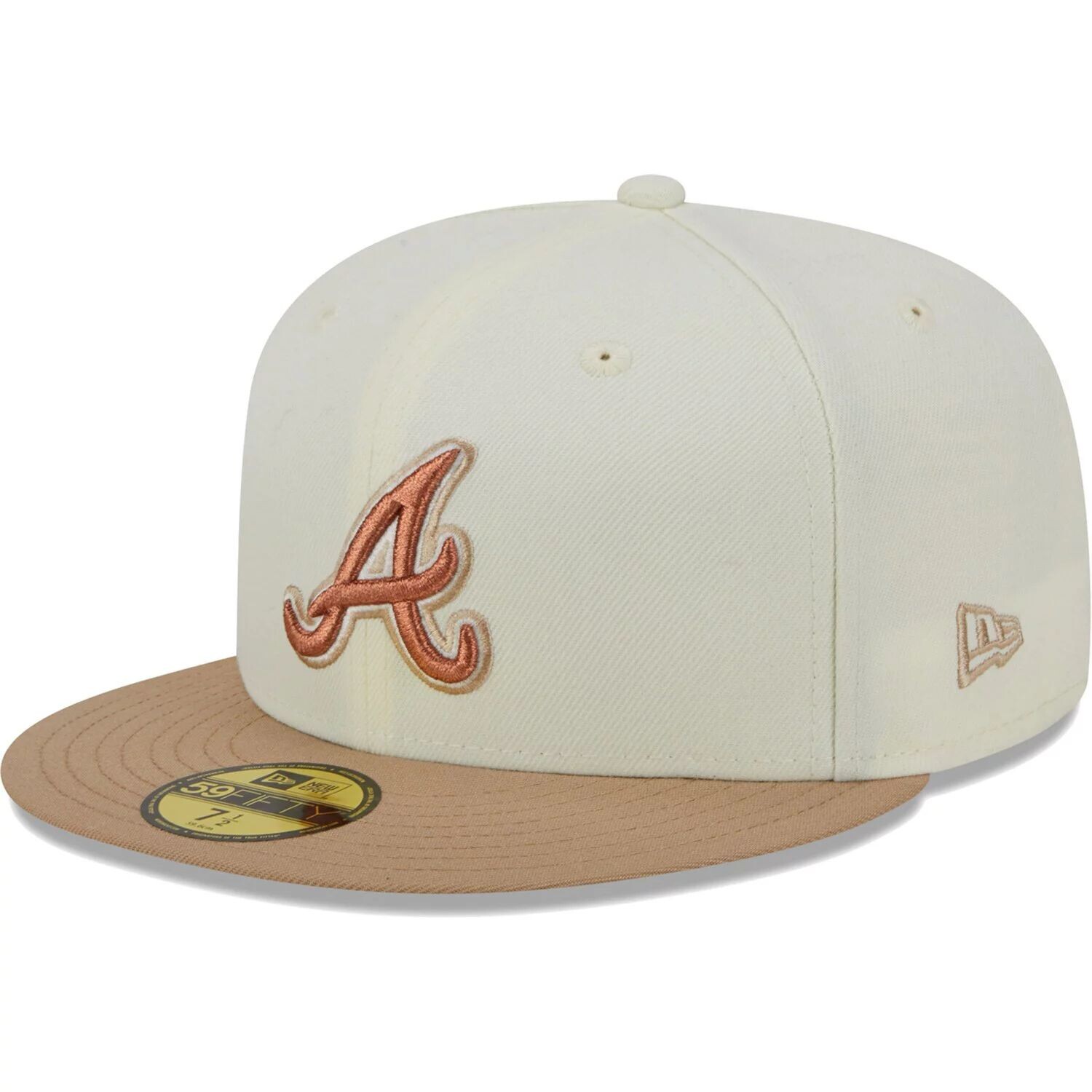 

Мужская шляпа New Era Cream Atlanta Braves Chrome Camel Rust Undervisor 59FIFTY