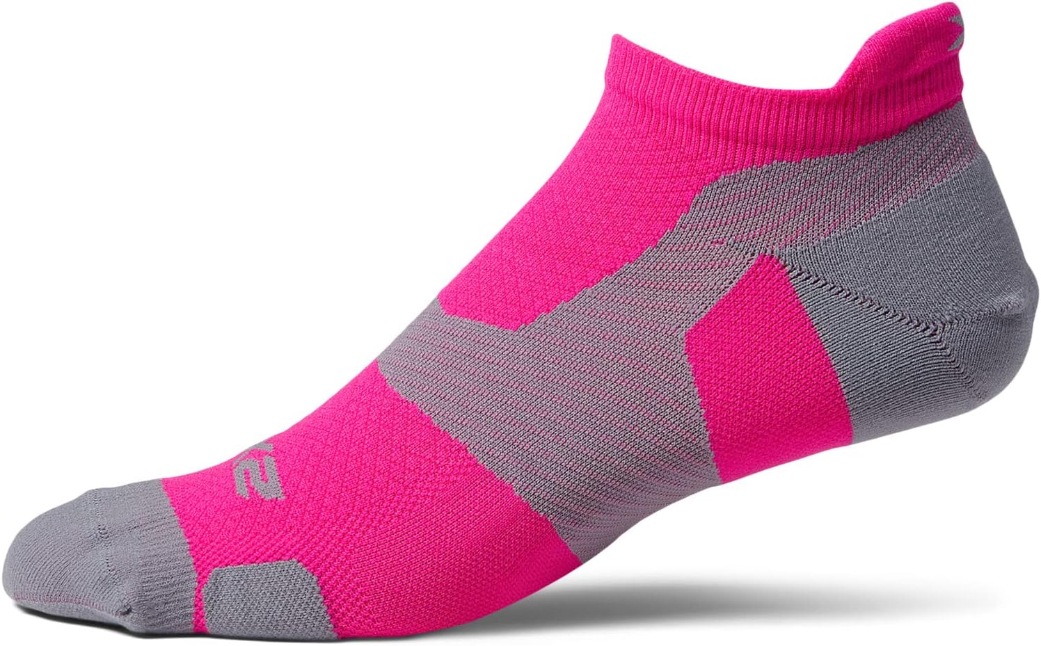 

Носки Vectr Light Cushion No Show 2XU, цвет Magenta/Light Grey