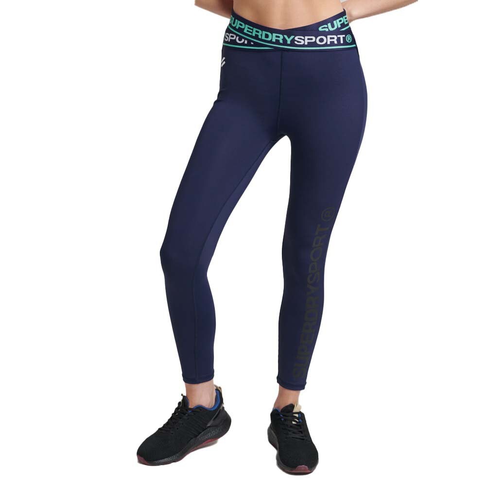 

Леггинсы Superdry Training Cross 7/8, синий