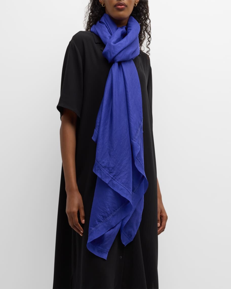 

Легкий шарф из мытого шелка Eileen Fisher