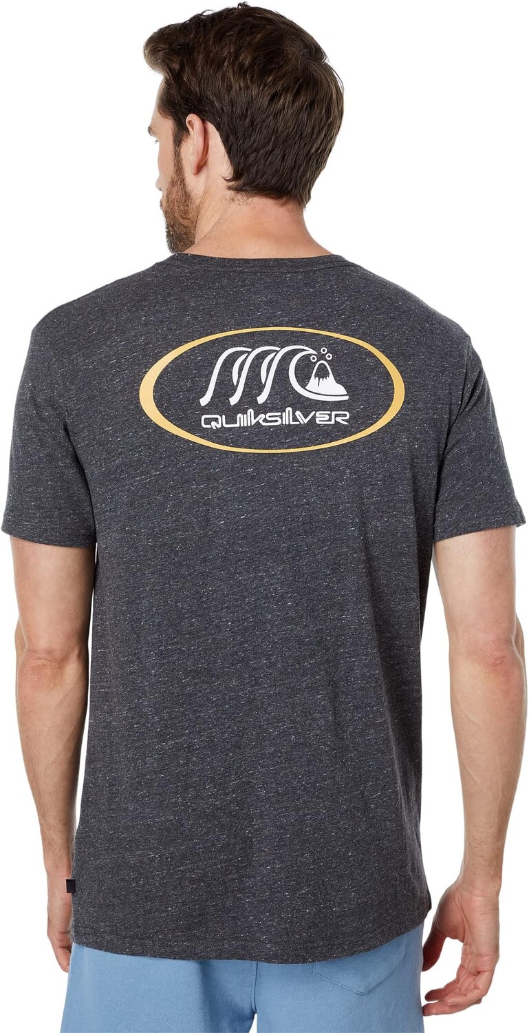 

Футболка с короткими рукавами и репитером Quiksilver, цвет Charcoal Heather