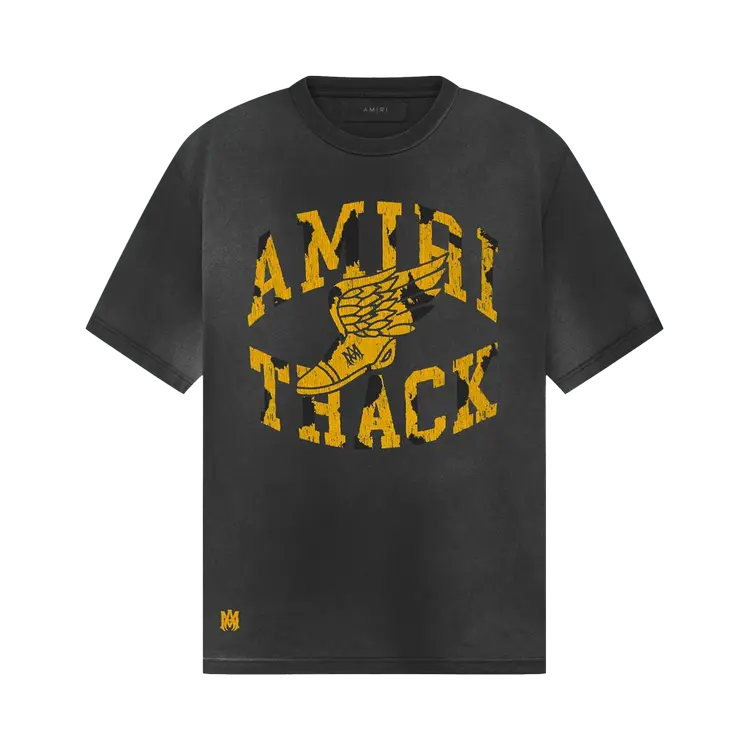 

Футболка Amiri Track 'Faded Black', черный