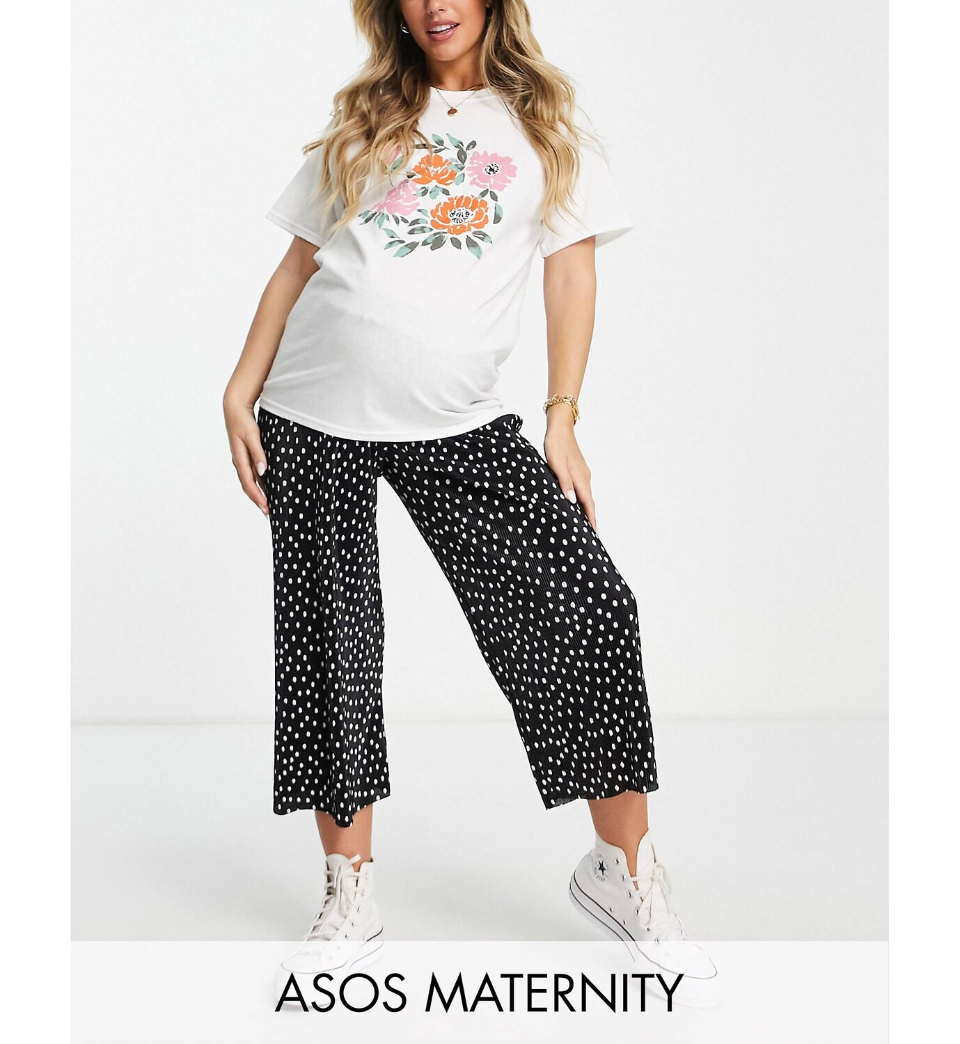 

Плиссированные брюки-кюлоты с широкими штанинами ASOS DESIGN Maternity ASOS Maternity