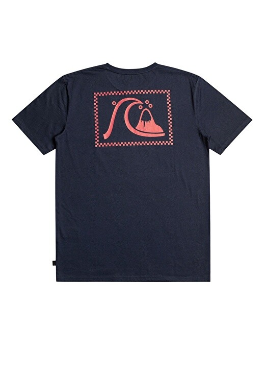 

Темно-синяя мужская футболка с круглым вырезом Quiksilver, Синий