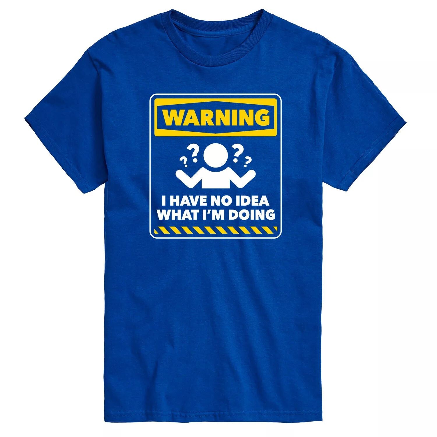 

Мужская футболка «Warning No Idea» Licensed Character