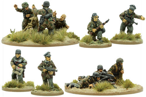 

Миниатюра Warlord Games Bolt Action: Fallschirmjager Support Group