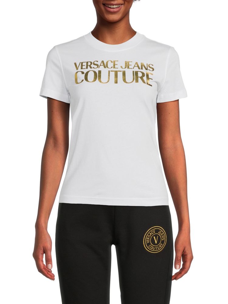 

Футболка с логотипом Versace, цвет White Gold