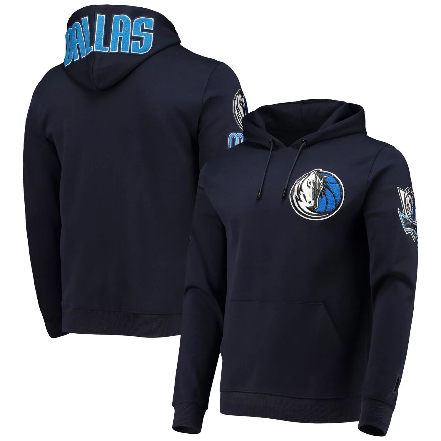 

Мужской темно-синий пуловер с капюшоном Pro Standard Dallas Mavericks Chenille Team