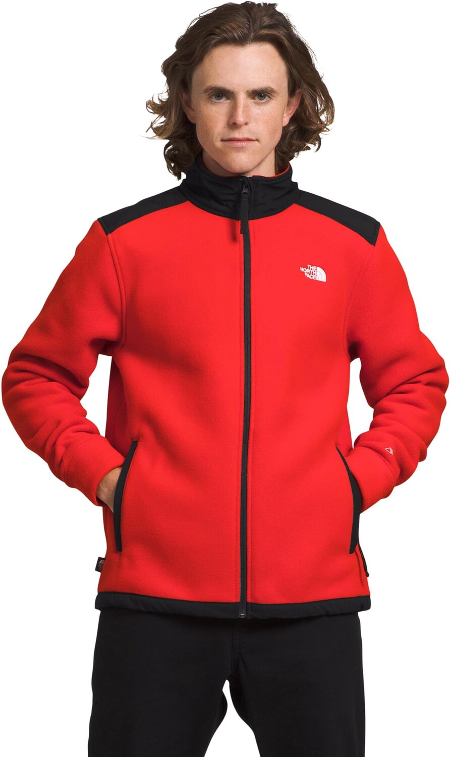 

Куртка Alpine Polartec 200 Full Zip Jacket The North Face, цвет Fiery Red/TNF Black