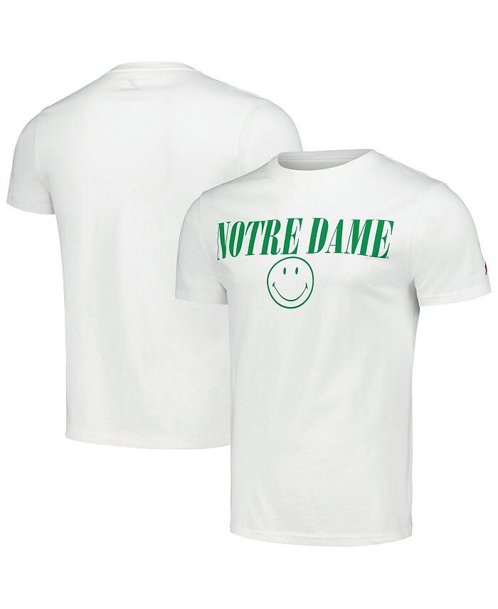 

Мужская белая всеамериканская футболка с ирландским смайликом Notre Dame Fighting League Collegiate Wear, белый
