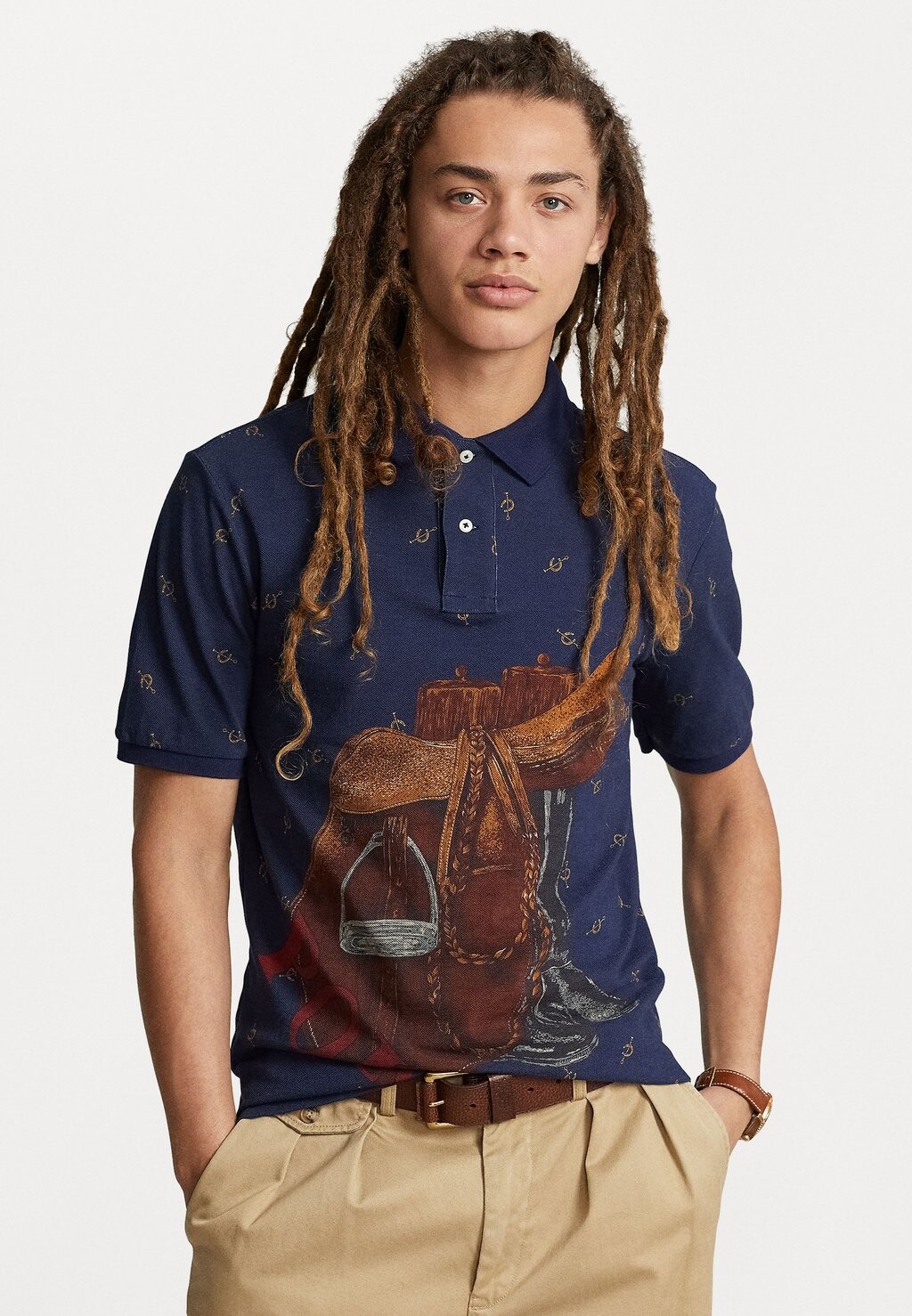 

Рубашка-поло КОРОТКИЙ РУКАВ Polo Ralph Lauren, темно-синий Ньюпорт