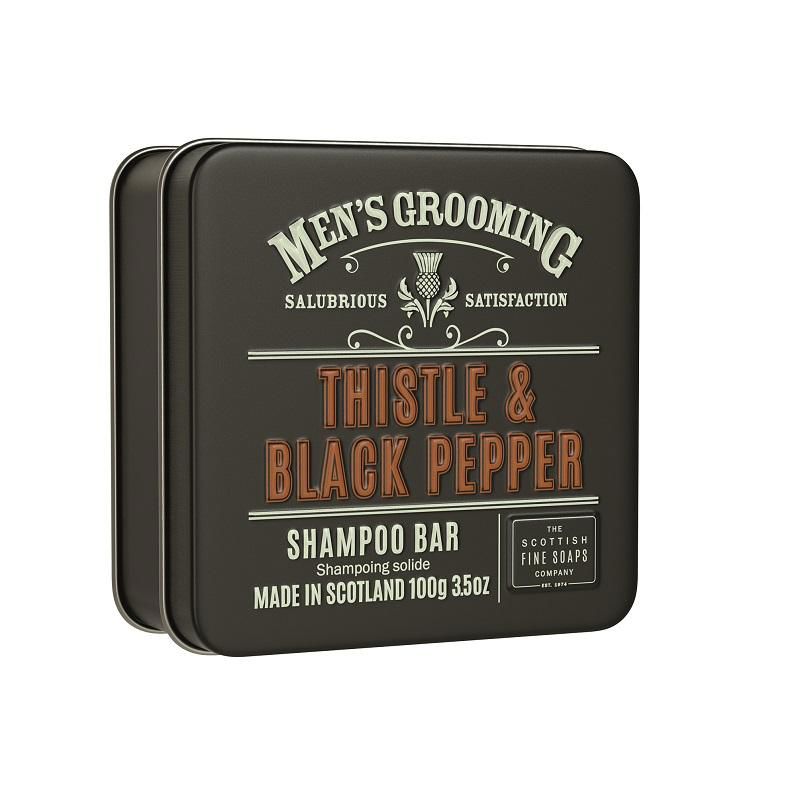 Твердый шампунь Thistle And Black Pepper Champú Sólido The Scottish Fine Soaps Compan, 100 гр