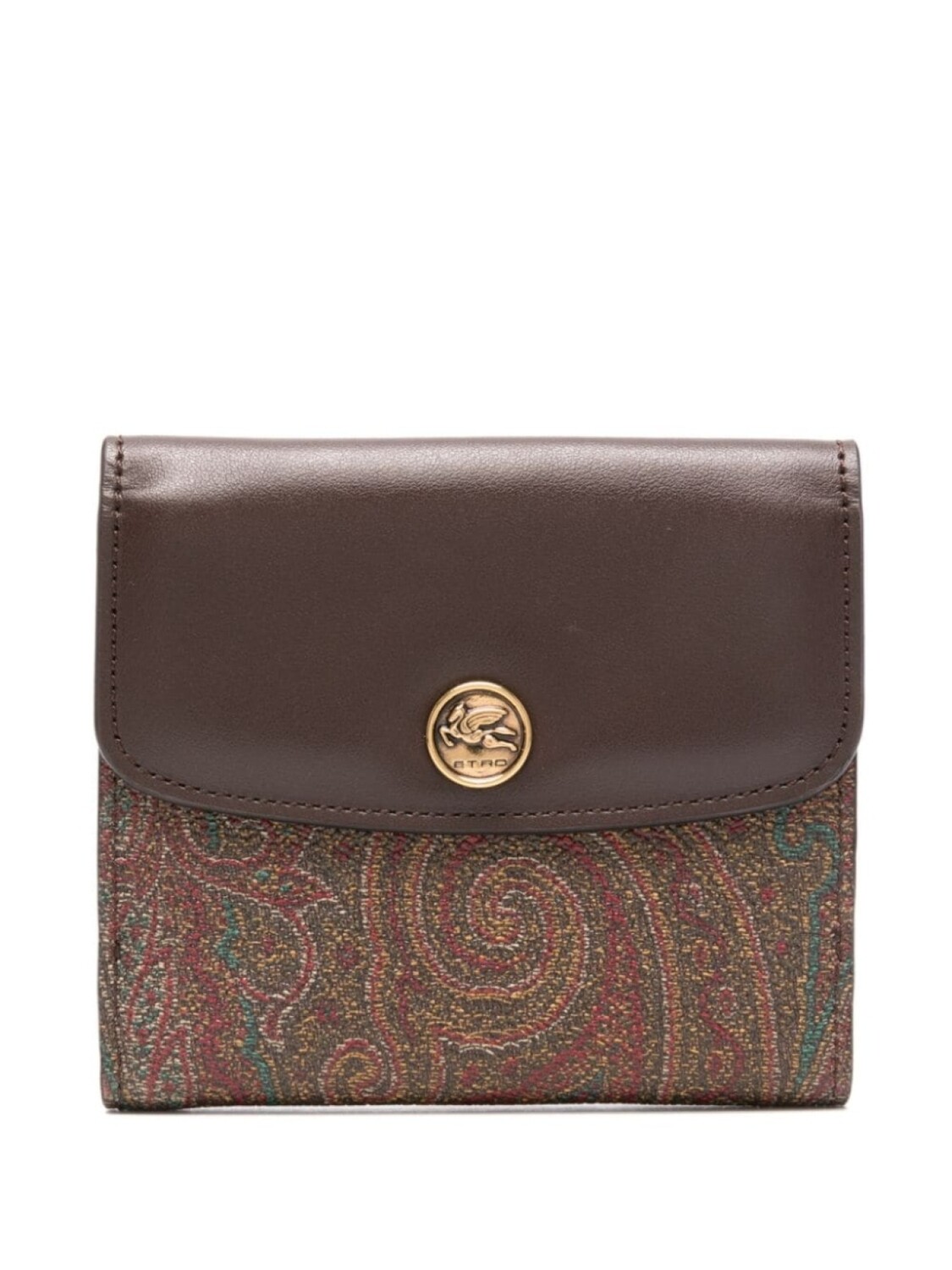 

ETRO кошелек с принтом пейсли, коричневый