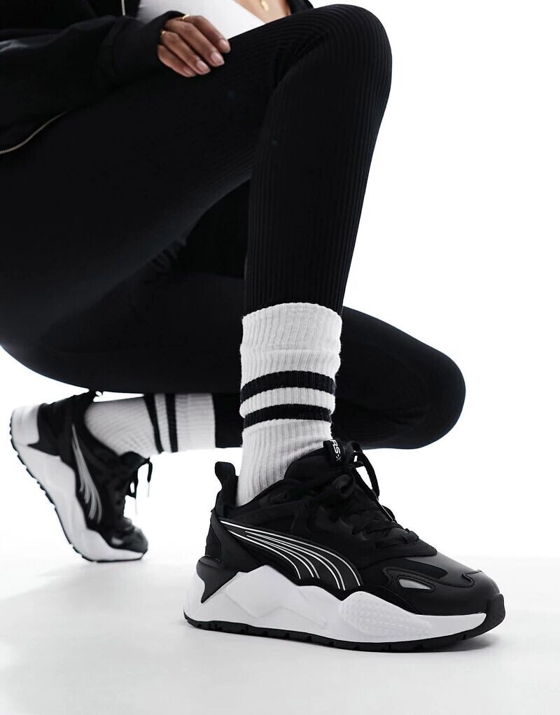 

Черные кроссовки со светоотражающим эффектом PUMA RS-X Efekt