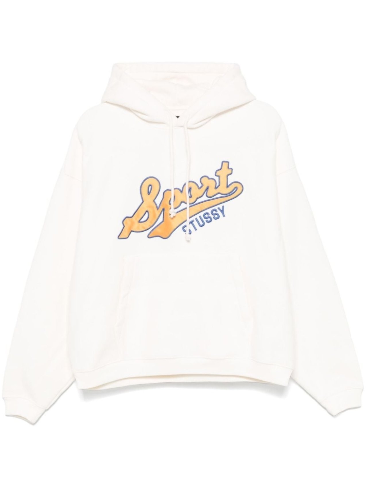 

Толстовка с капюшоном Stüssy с атласными нашивками, серый