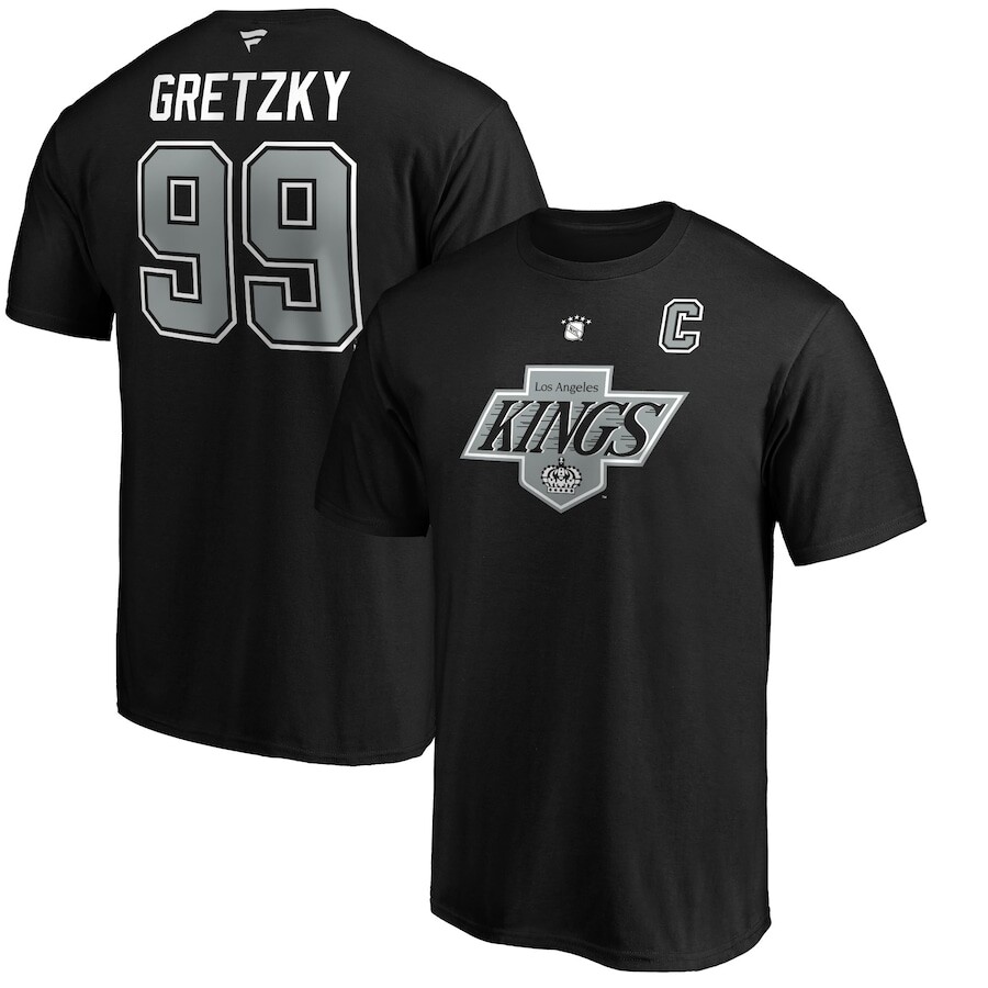 

Футболка с именем и номером Fanatics Branded Los Angeles Kings, черный