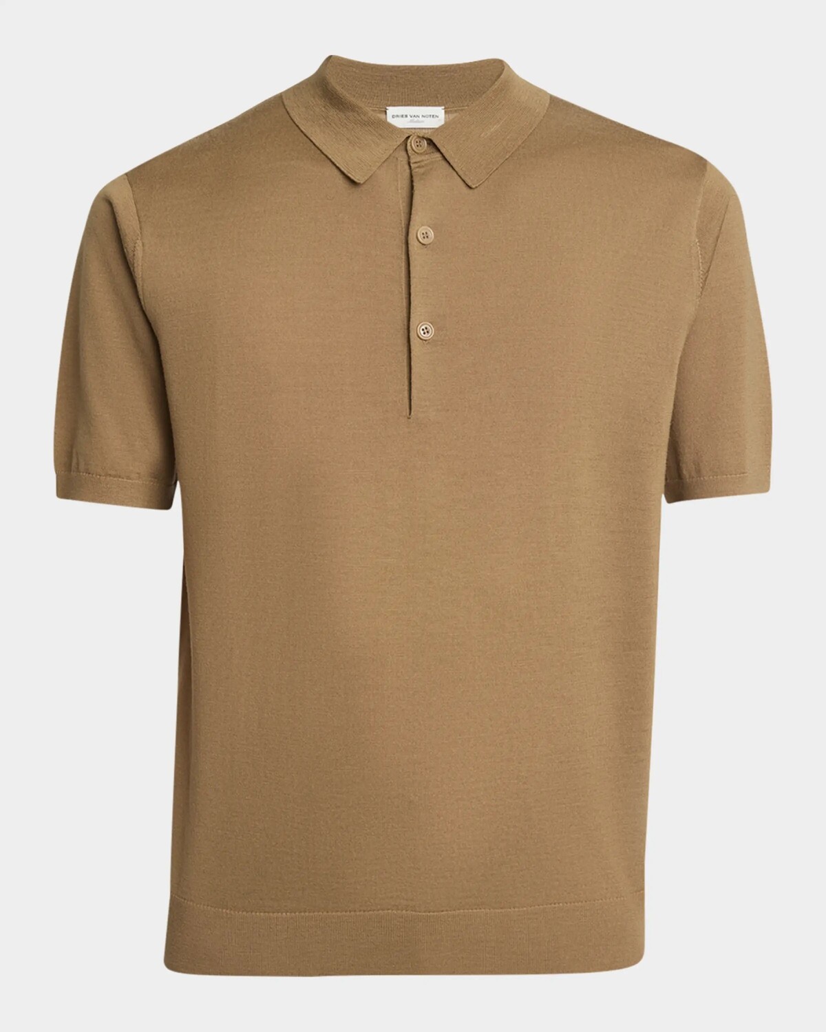 

Мужская шерстяная рубашка-поло Murice Dries Van Noten, цвет Camel