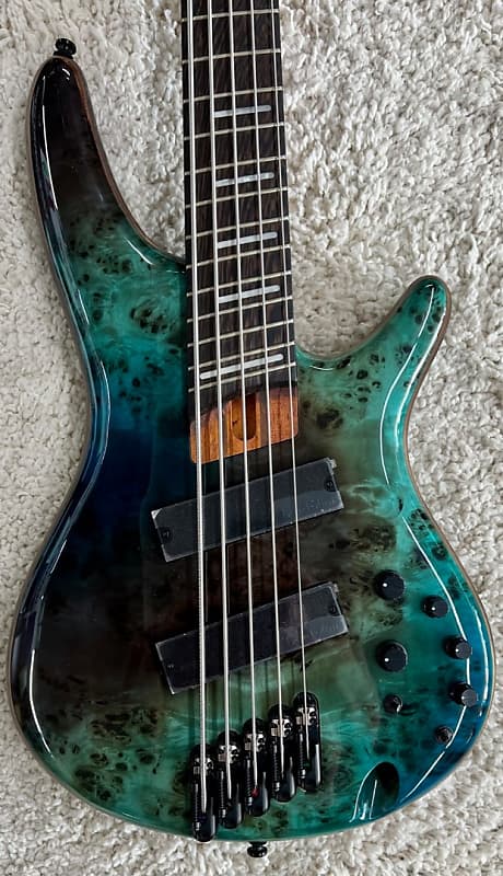 

Басс гитара Ibanez SRMS805TSR Tropical Seafloor Finish, Multiscale 5-String Bass Guitar