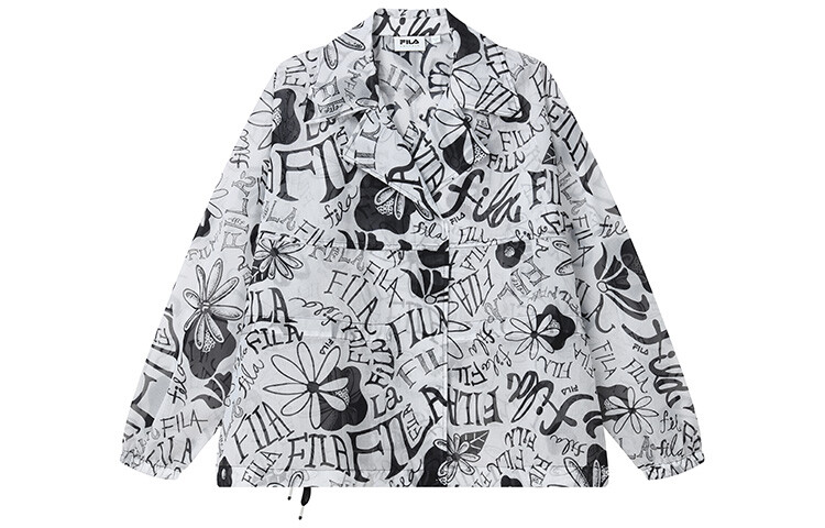

ФИЛА Женская куртка FILA, цвет Black and white artwork
