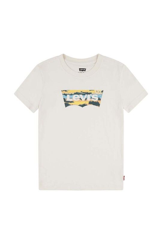 

Levi's Детская хлопковая футболка, бежевый