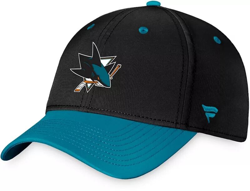 

Двухцветная гибкая кепка Authentic Pro Draft NHL San Jose Sharks 2023
