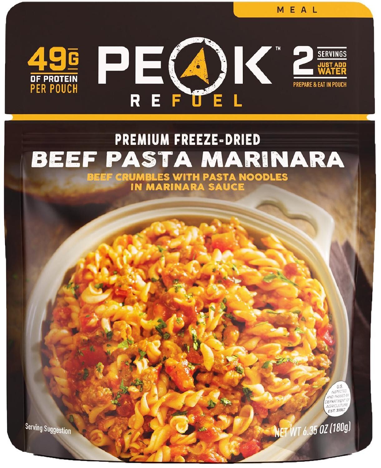 

Паста Маринара с говядиной – 2 порции PEAK REFUEL
