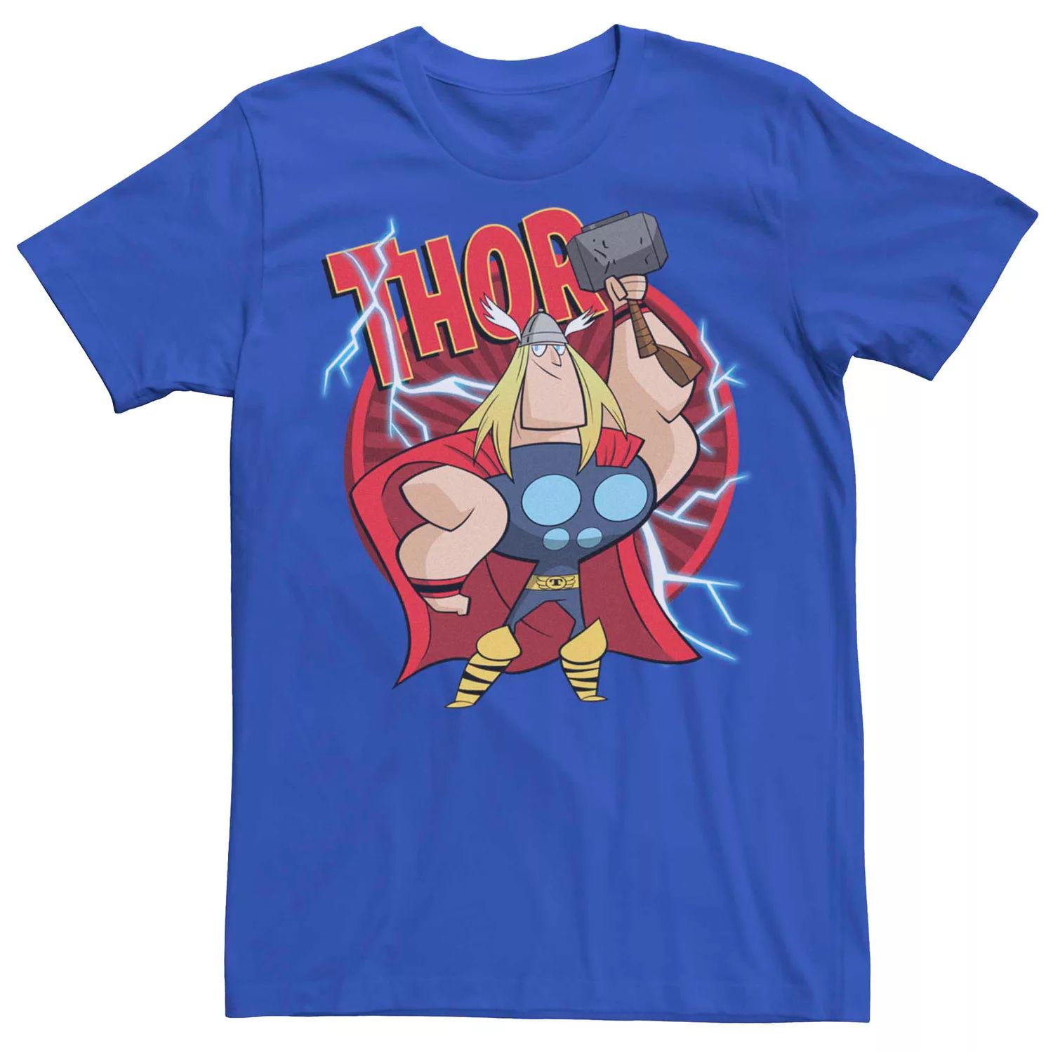 

Мужская футболка с логотипом Marvel's Thor Cartoon Hammer Licensed Character