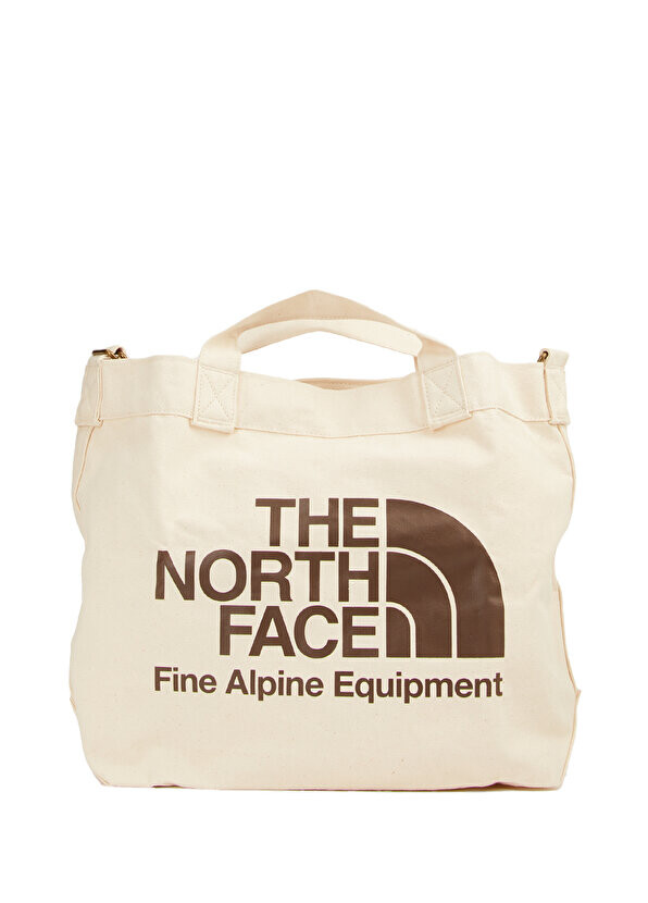 

Регулируемая хлопковая женская сумка-тоут цвета экрю The North Face