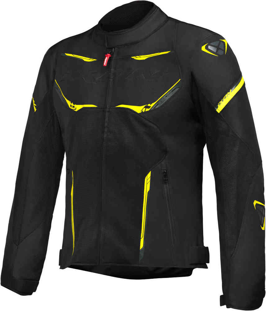 Мотоциклетная текстильная куртка Striker Air Ixon, черный желтый