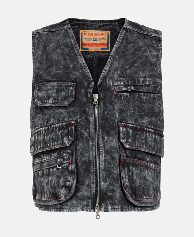 

Джинсовый жилет Diesel, черный