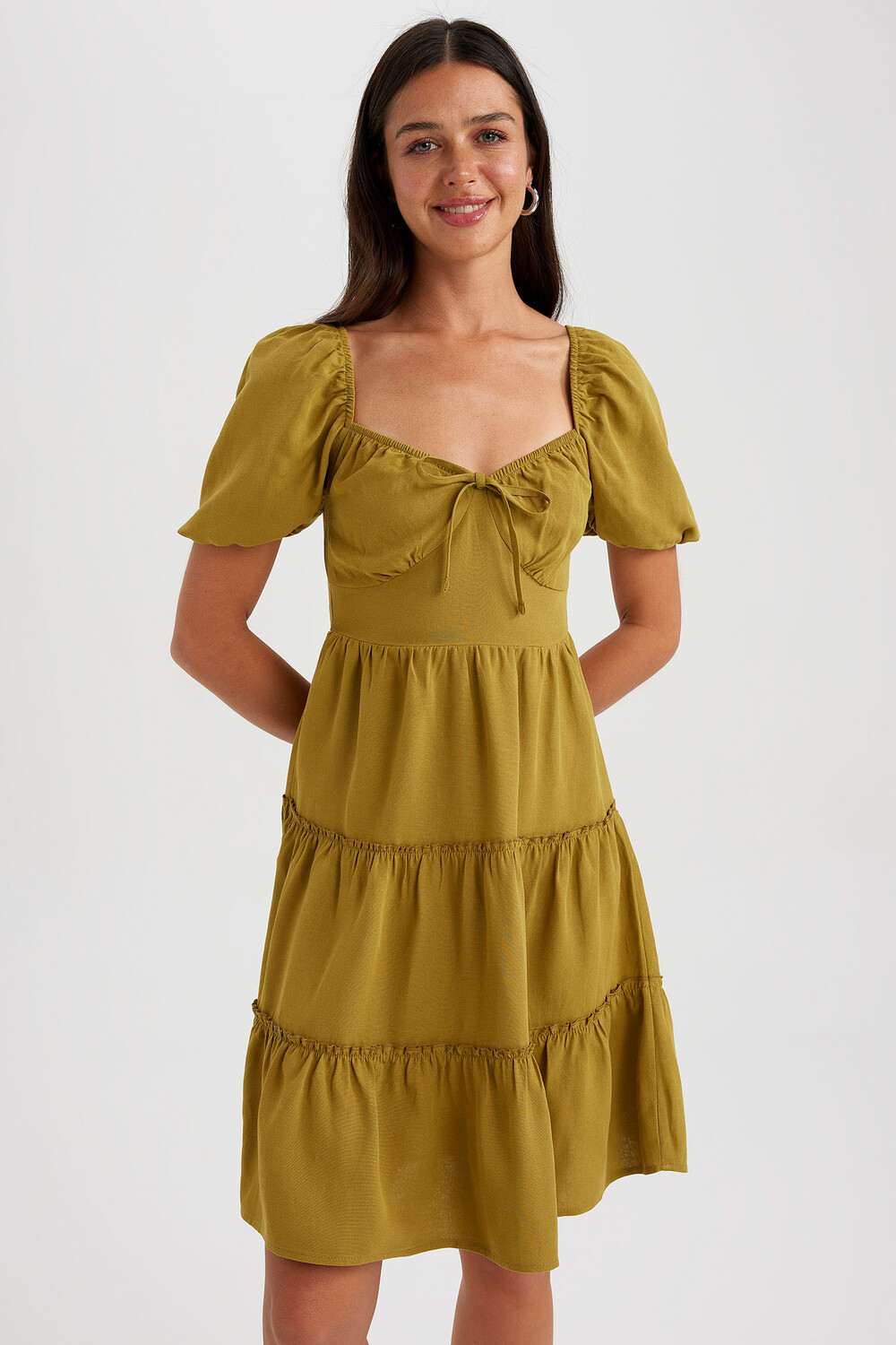 

Платье DeFacto Sommer BABYDOLL, хаки