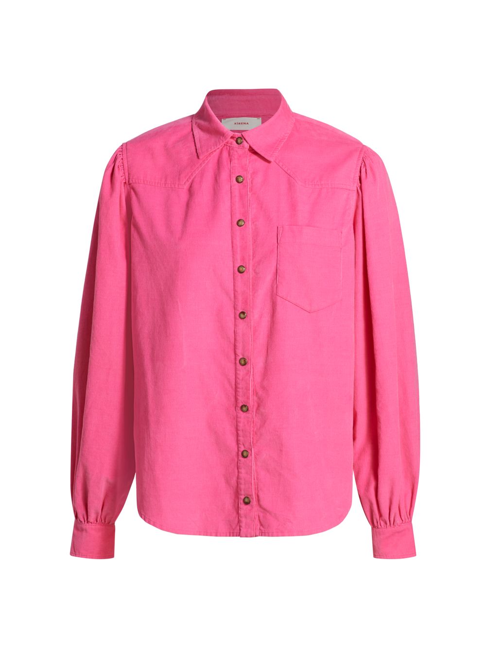 Рубашка Wylan из хлопкового вельвета в западном стиле Xirena, розовый