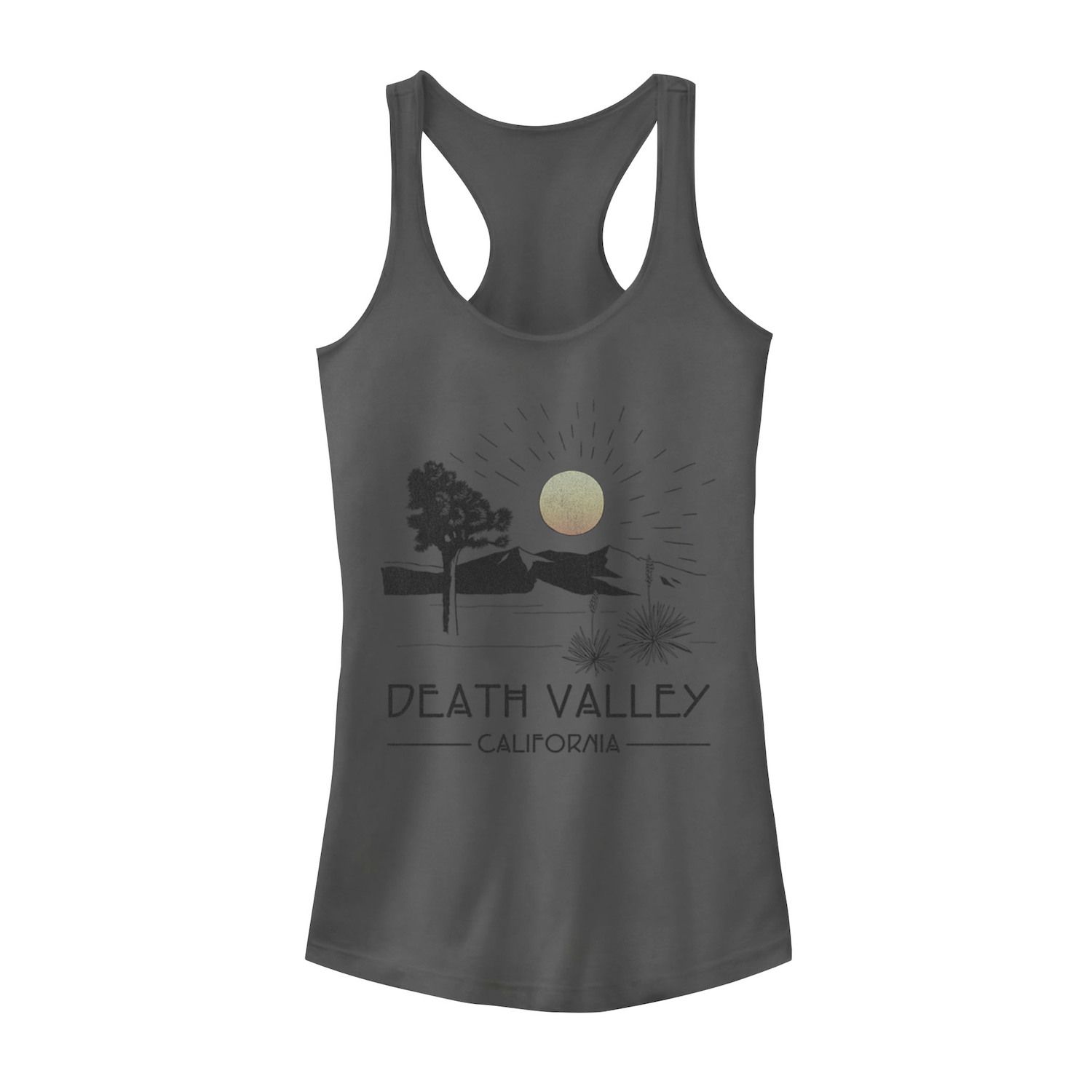 Майка с логотипом Death Valley California для юниоров Licensed Character death valley national park california retro vintage cactus t shirt