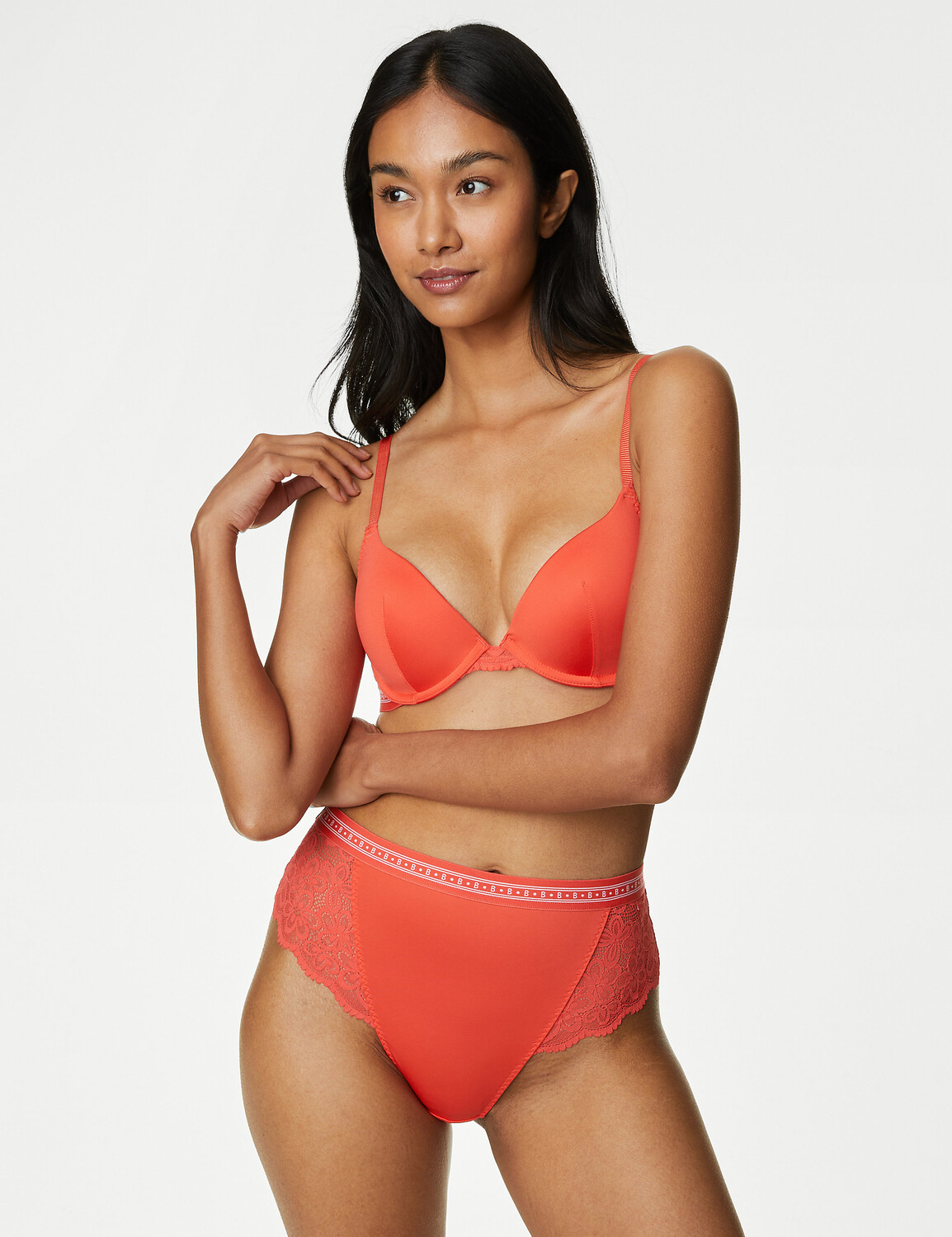 

Бразильские трусы Cleo с высокой талией B by Boutique